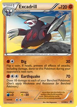 Excadrill Black WhiteEmerging Powers TCG Card Database Pokemon