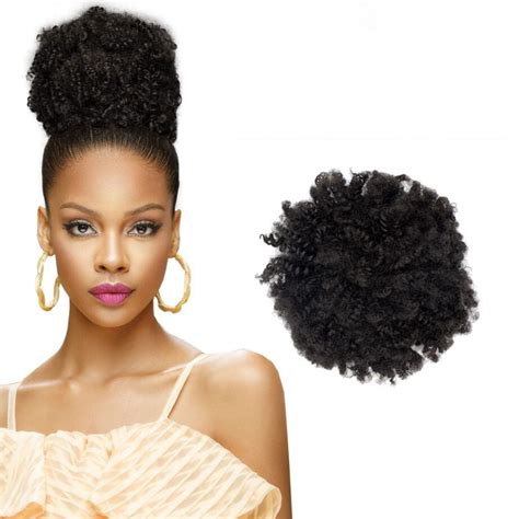 Pack Darling Kinky Curly Afro Puff Drawstring Ponytail B