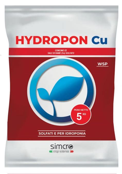 Hydropon Cu Bio Fertilizzanti Simcro Crop Science