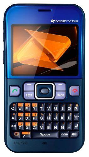 Sanyo Juno Prepaid Phone Blue Boost Mobile Texting Is Easy On The Full Qwerty Keyboard