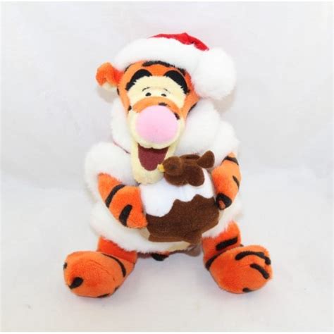 Peluche Tigrou Disney Store P Re No L Habit Rouge Buche Marron C