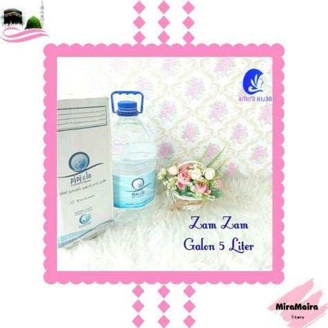 Jual Air Zam Zam Galon 5 Liter Shopee Indonesia