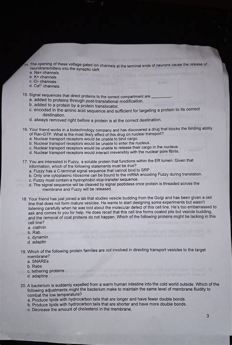 Solved 14. The opening of these voltage gated ion channels | Chegg.com 