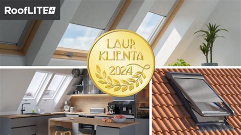 Okna dachowe RoofLITE wyróżnione Złotym Laurem Klienta 2024