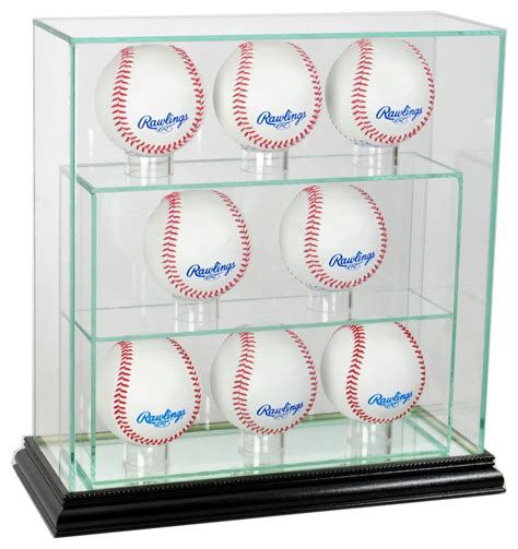 8 Upright Glass Display Case Traditional Sports And Game Room