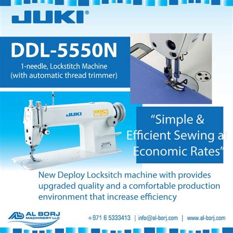 Juki Ddl 5550n I Needle Lock Stitch Machine With Automatic Thread Trimmer Ddl 5550 Series