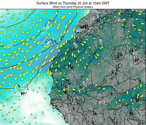 Sierra Leone Surface Wind on Wednesday 15 Sep at 12am GMT