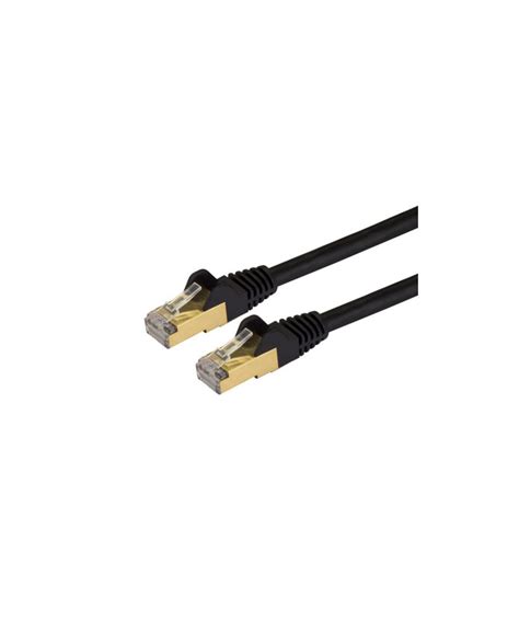 StarTech.com 10FT Cat6A 10GbE Shielded (S/FTP) Snagless Patch Cable 26AWG — Black (10-Pack) (N6PAT-C6A-STP-10FT-BK-10PK)