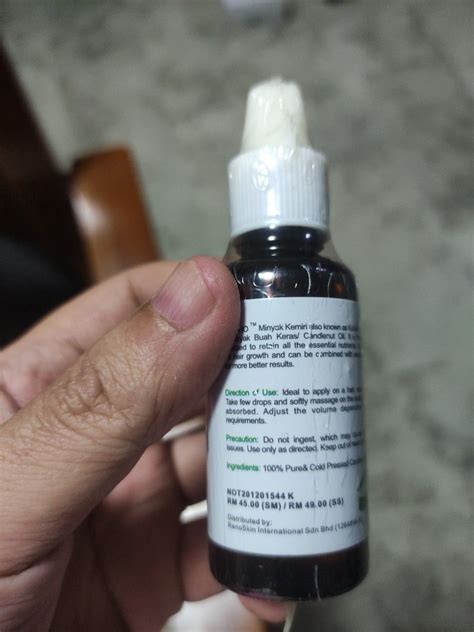 biocho minyak kemiri extra virgin cold pressed hair oil beauty