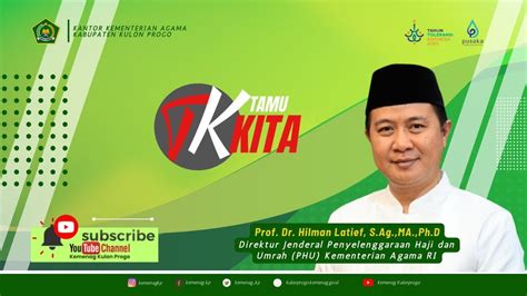 Prof Hilman Latief M A Ph D Direktur Jenderal Penyelenggaraan