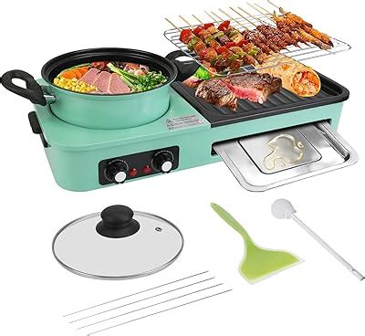 Amazon Joydeem Electric Grill With Shabu Shabu Hot Pot Compact Korean Bbq Hotpot Combo