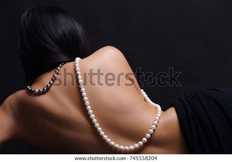 Portrait Beautiful Nude Long Straight Black Stock Photo Edit Now 745558204