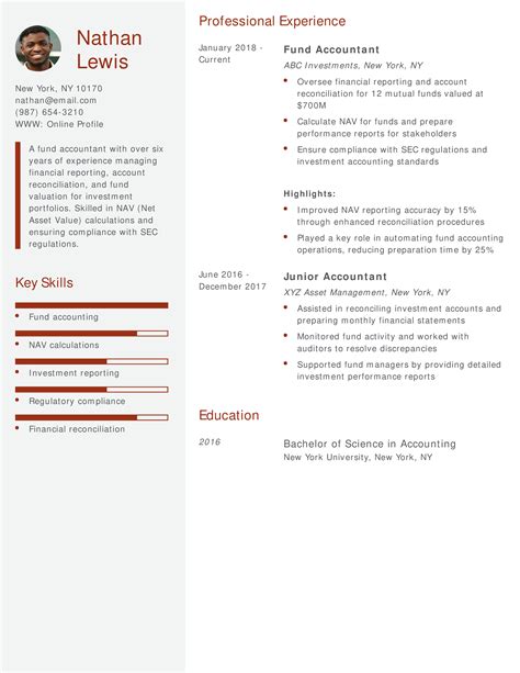 simple resume accountant 5