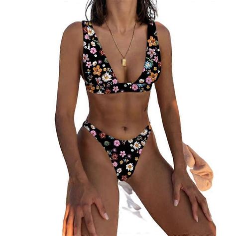 Mimigo Women S Low Waist Bikini Swimsuit Push Up Halter Two Piece Bathing Suit Fruugo Dk