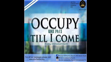 Occupy Till I Come Evang Emmanuel Dalok 2 April 2023 YouTube