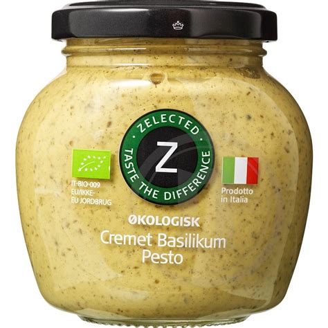 Cremet pesto øko. fra Zelected Foods – Leveret med nemlig.com