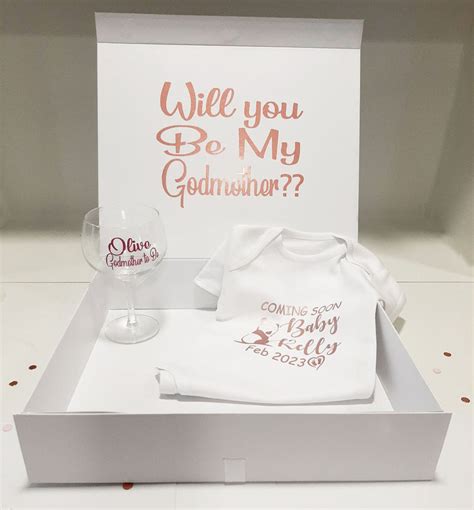 Luxury Personalised Will You Be My Godmother Box