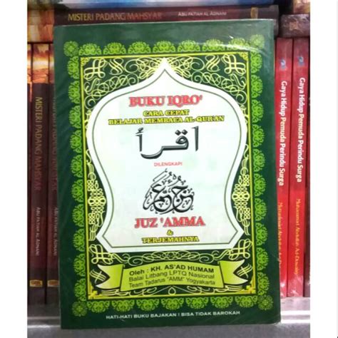 Jual Buku IQRO Besar Dilengkapi Juz Amma Dan Terjemahannya HVS Ukuran