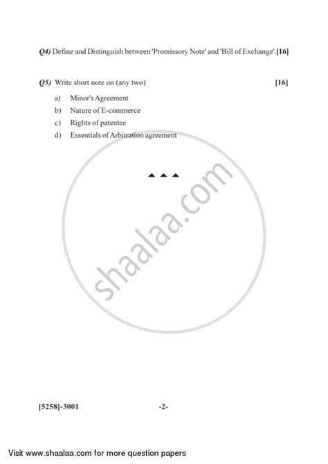 Business Regulatory Framework Mercantile Law Bachelor Of