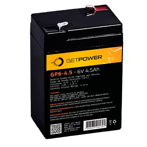 Bateria Estacion Ria Vrla Agm Getpower V Ah Gp Powersafe