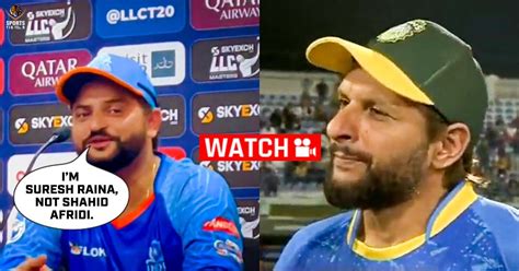 Shahid Afridi Nahi Hoon Suresh Raina Gives Fitting Reply When Asked