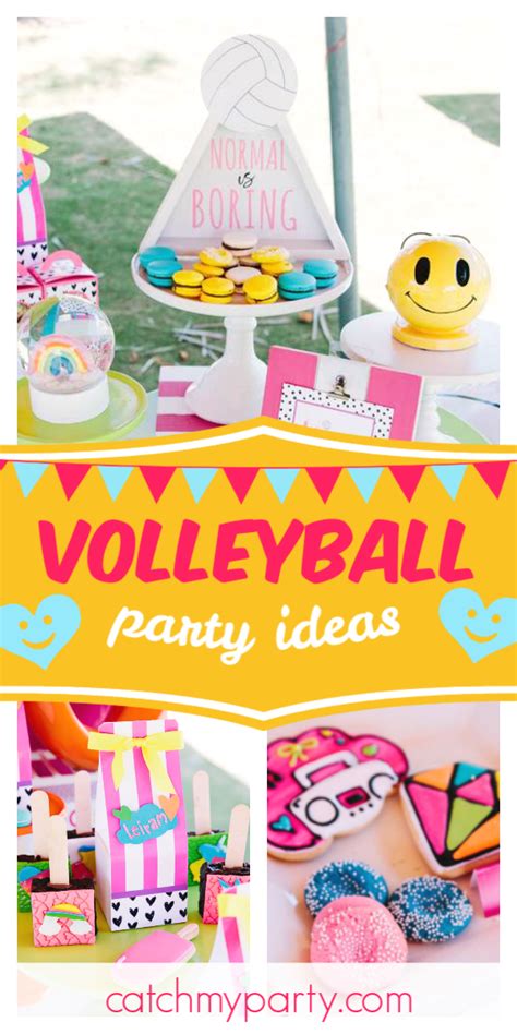 Girly & Fun Volleyball Birthday Party / Birthday "Leiram 10th Birthday ...