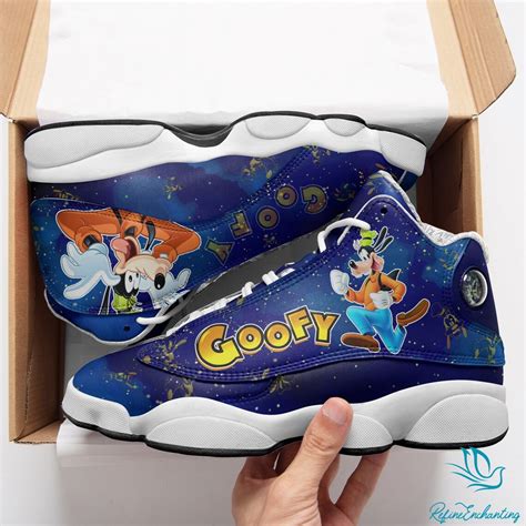 Disney Goofy Mickey Mouse Jordan Sneaker Disney Cartoon Jd13 Etsy