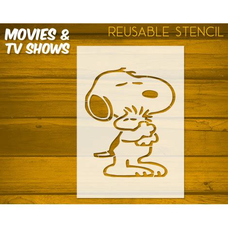 Snoopy Stencil N Cartoon Stencil For Nursery Decoration