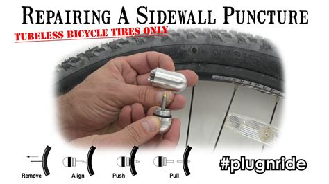 How To Repair A Sidewall Puncture On A Tubeless Bicycle Tire Youtube