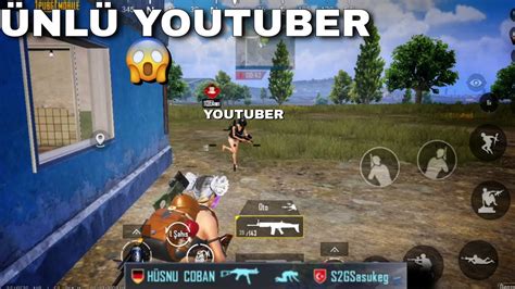 ÜNLÜ YOUTUBER LE AYNI MAÇA DENK GELDİM SOLO VS SQUAD PUBG MOBİLE