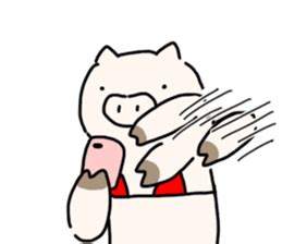 The Pig Wearing Bikini Vol By Shigemalo Sticker