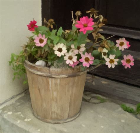 Beautiful Flowers in a Bucket Stock Image - Image of country, flowers: 53495711