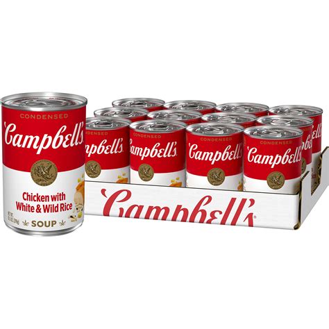 Campbell S Condensed Chicken With White Wild Rice Soup 10 5 Ounce