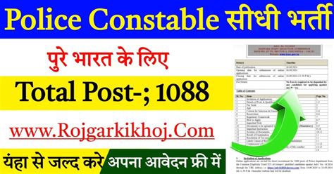 Hp Police Constable Recruitment Notification Out