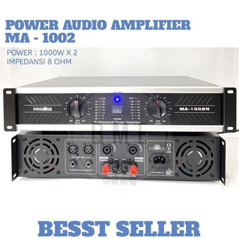 Jual Power Audio Amplifier Sound System Outdoor Megavox Original Ampli