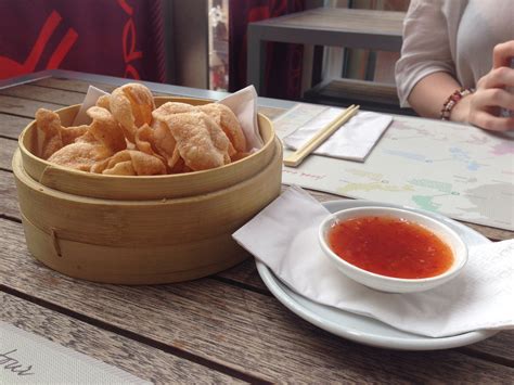 Restaurant: Tampopo Food: Thai Prawn Crackers & Sweet Chilli Sauce | Baby food recipes, Sweet ...