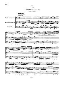 Sonata For Two Violins And Basso Continuo In G Major Bwv By J S