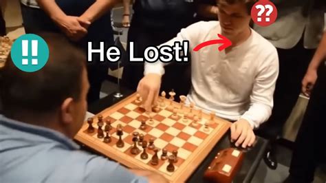 Magnus Carlsen Loses To Chess Amateur In Moves Youtube