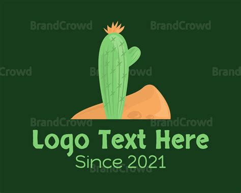 Desert Cactus Plant Logo Brandcrowd Logo Maker