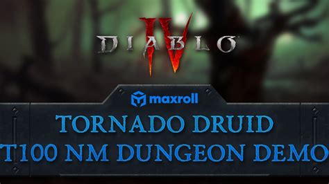 Tornado Druid T Nightmare Dungeon Diablo Season Youtube