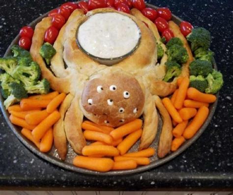 Spider Bread Dip Bowl Halloween