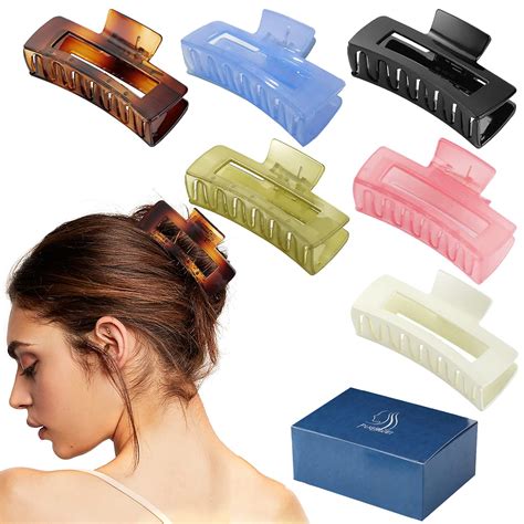 Big Hair Claw Clips Premium Inch Nonslip Acrylic Clip For Women And