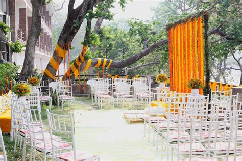 Premium Photo | Indian wedding stage decoration with flower decoration