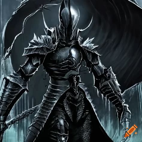 Digital Art Of A Black Knight In Berserk Mode On Craiyon