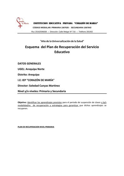 Pdf A O De La Universalizaci N De La Salud Esquema Del Plan De