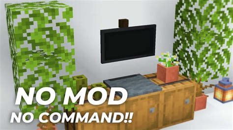 マイクラ家具MODコマンドなしテレビの作り方 統合版対応 マイクラMinecraft動画まとめ