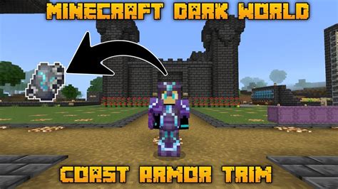 Minecraft New Coast Armor Trim Full Enchanted Netherite Armor