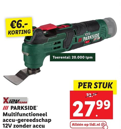 Multifunctioneel Accu Gereedschap V Zonder Accu Aanbieding Bij Lidl