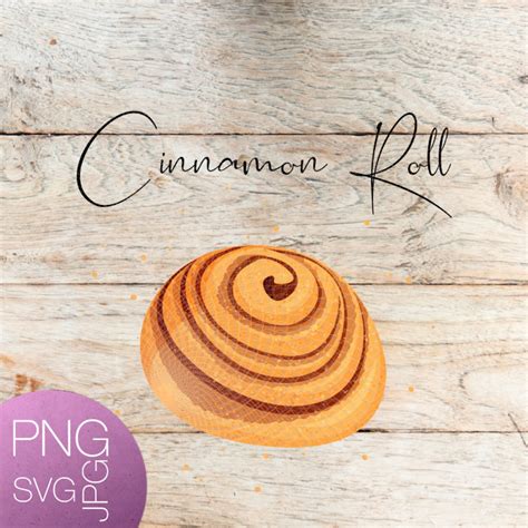 Cinnamon Roll Svg File Creative Autumn Print Svgpng Shirt Etsy