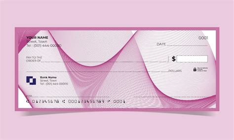 Premium Vector | Blank check, bank cheque design, vector format